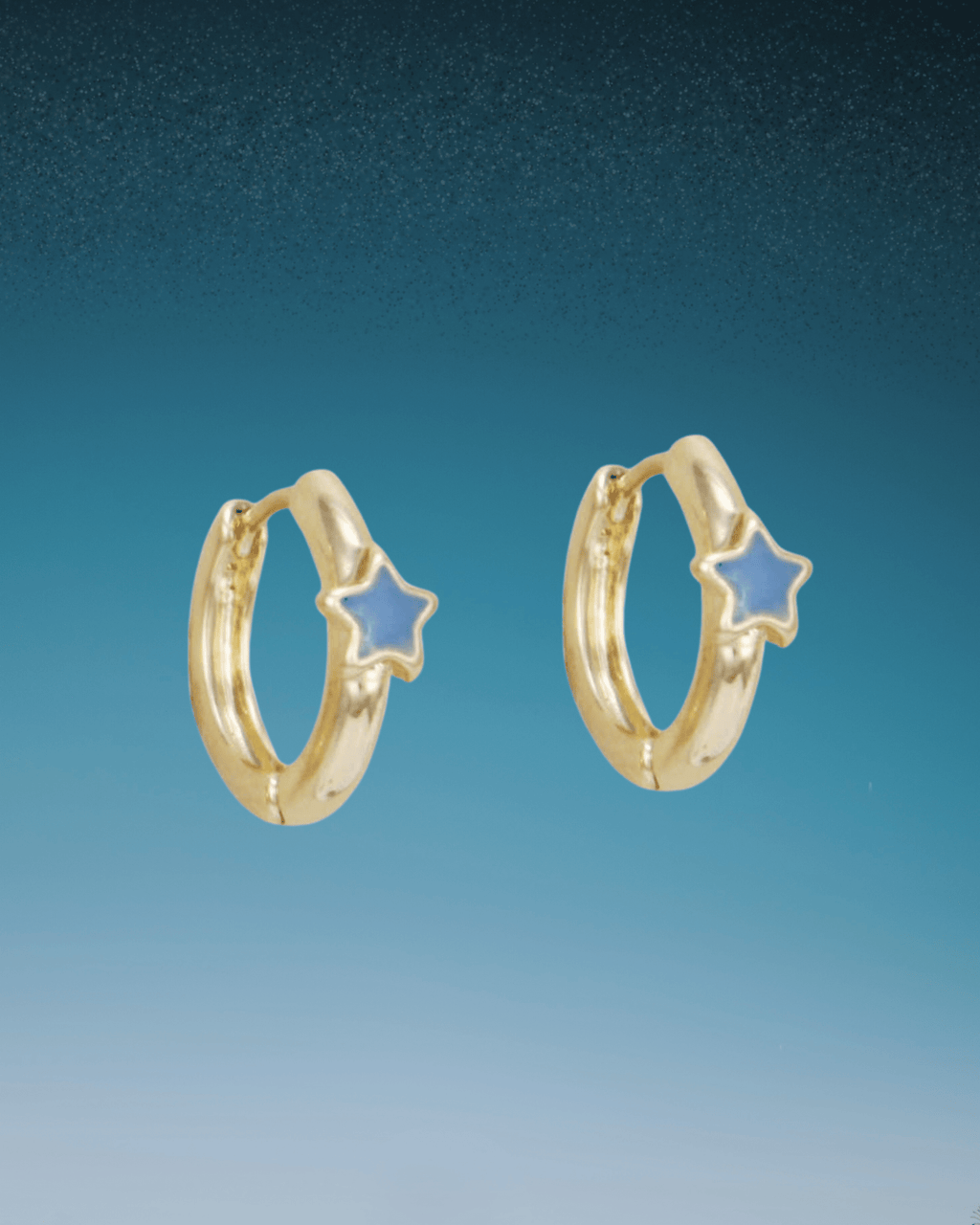 Gold Starlight Huggie Hoops Earrings - Intrigue Ink Visit Bozeman, Unique Shopping Boutique in Montana, Work from Home Clothes for Women