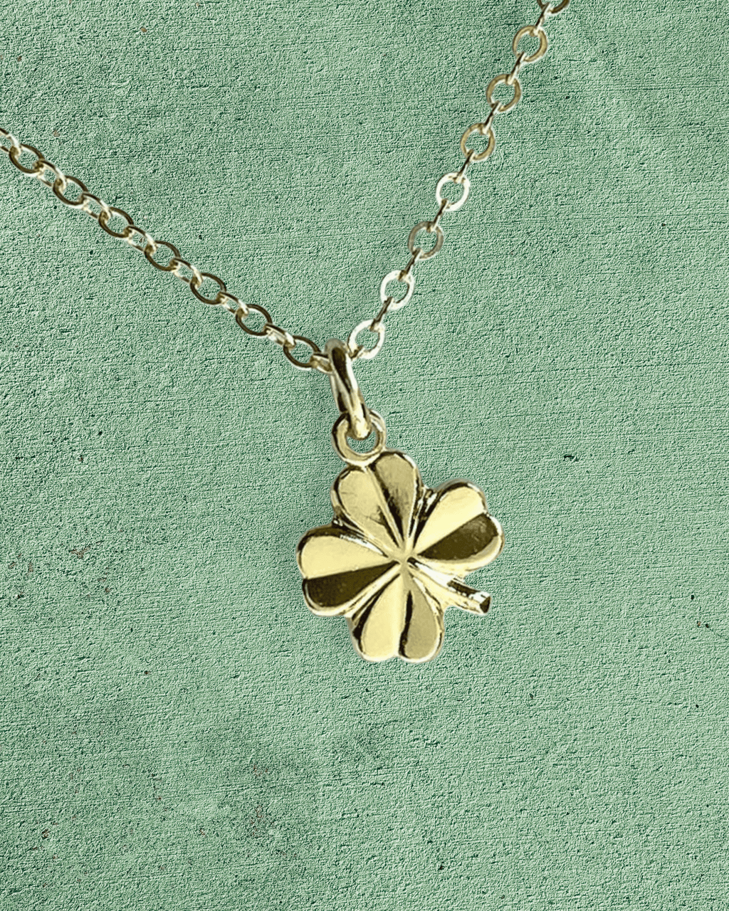 Gold Tiny Clover Necklace - Intrigue Ink Visit Bozeman, Unique Shopping Boutique in Montana, Work from Home Clothes for Women