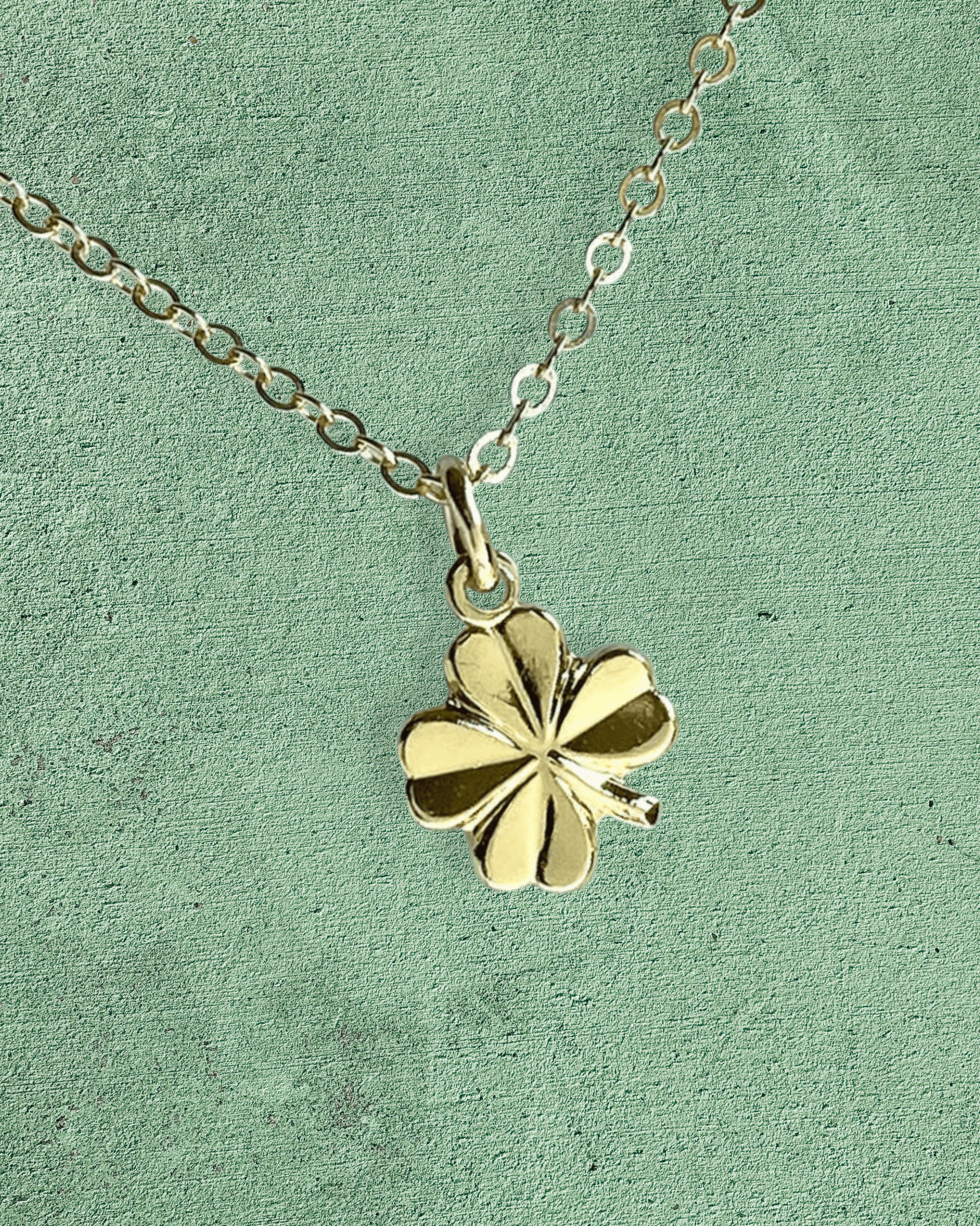 Gold Tiny Clover Necklace - Intrigue Ink Visit Bozeman, Unique Shopping Boutique in Montana, Work from Home Clothes for Women