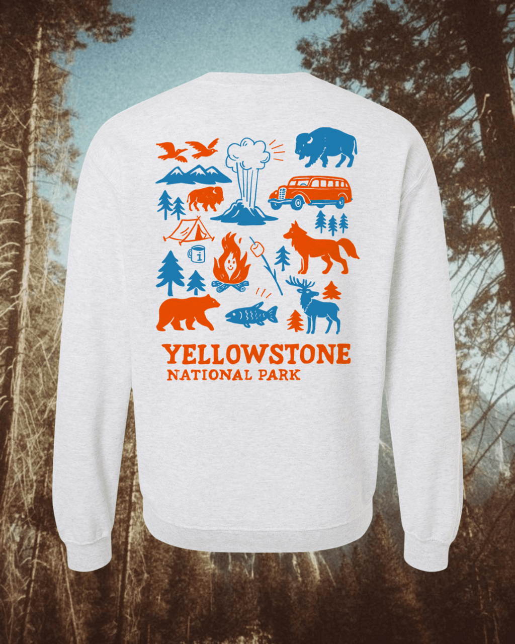 "Camp Yellowstone" Pullover - Intrigue Ink Visit Bozeman, Unique Shopping Boutique in Montana, Work from Home Clothes for Women