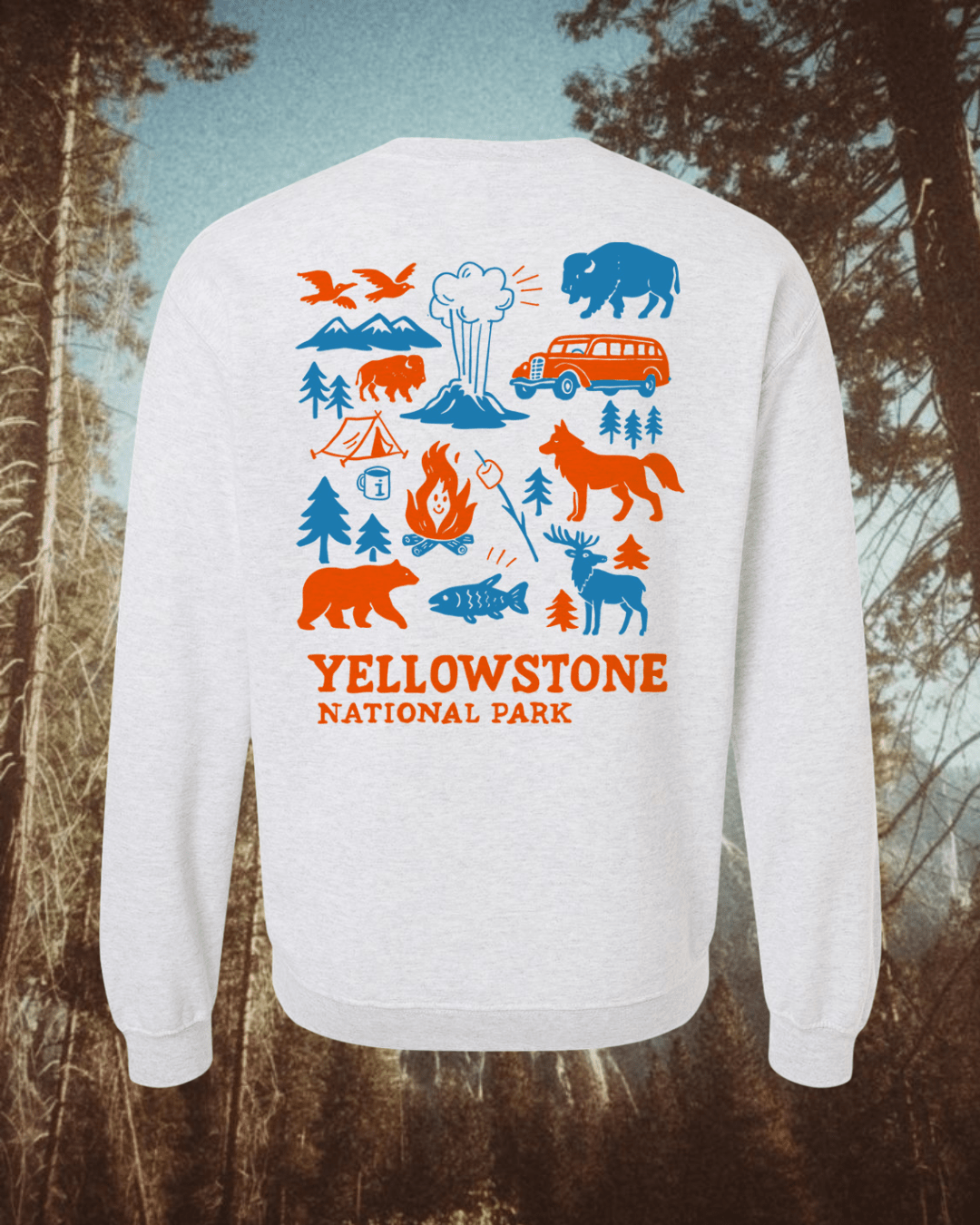 "Camp Yellowstone" Pullover - Intrigue Ink Visit Bozeman, Unique Shopping Boutique in Montana, Work from Home Clothes for Women
