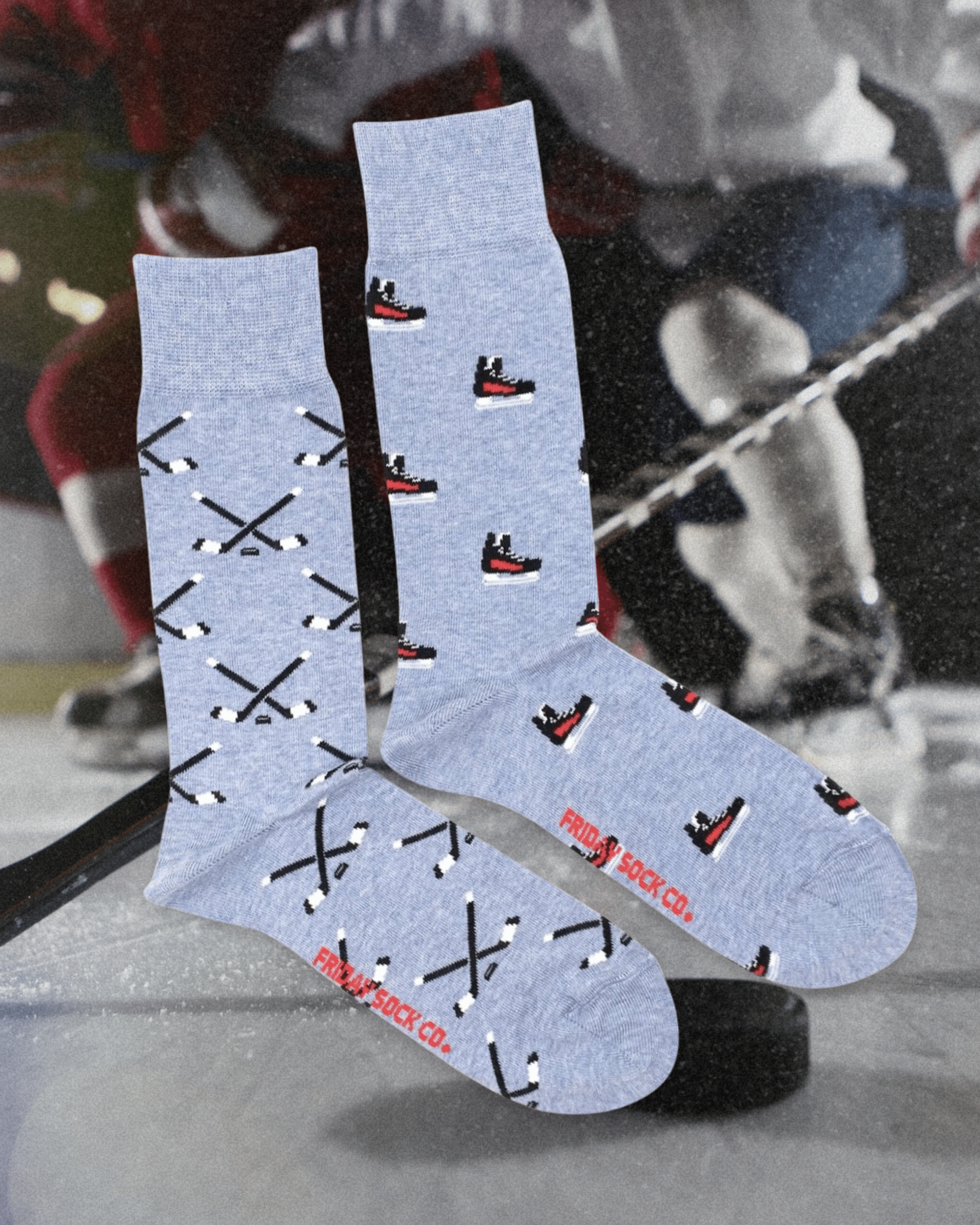 Hockey Sticks & Skates Mismatched - Intrigue Ink Visit Bozeman, Unique Shopping Boutique in Montana, Work from Home Clothes for Women