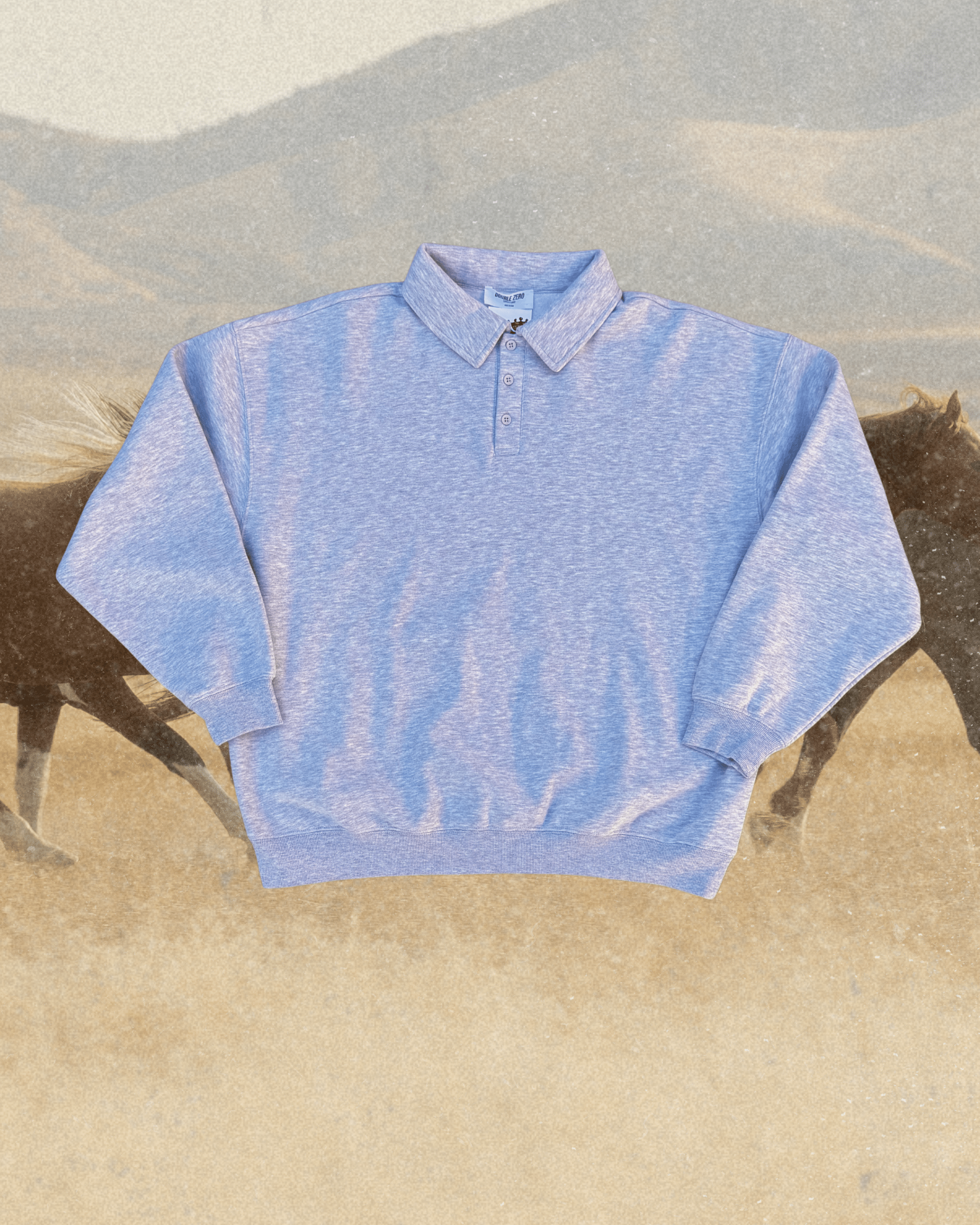 "Horsepower" Grey Button Up Pullover - Intrigue Ink Visit Bozeman, Unique Shopping Boutique in Montana, Work from Home Clothes for Women