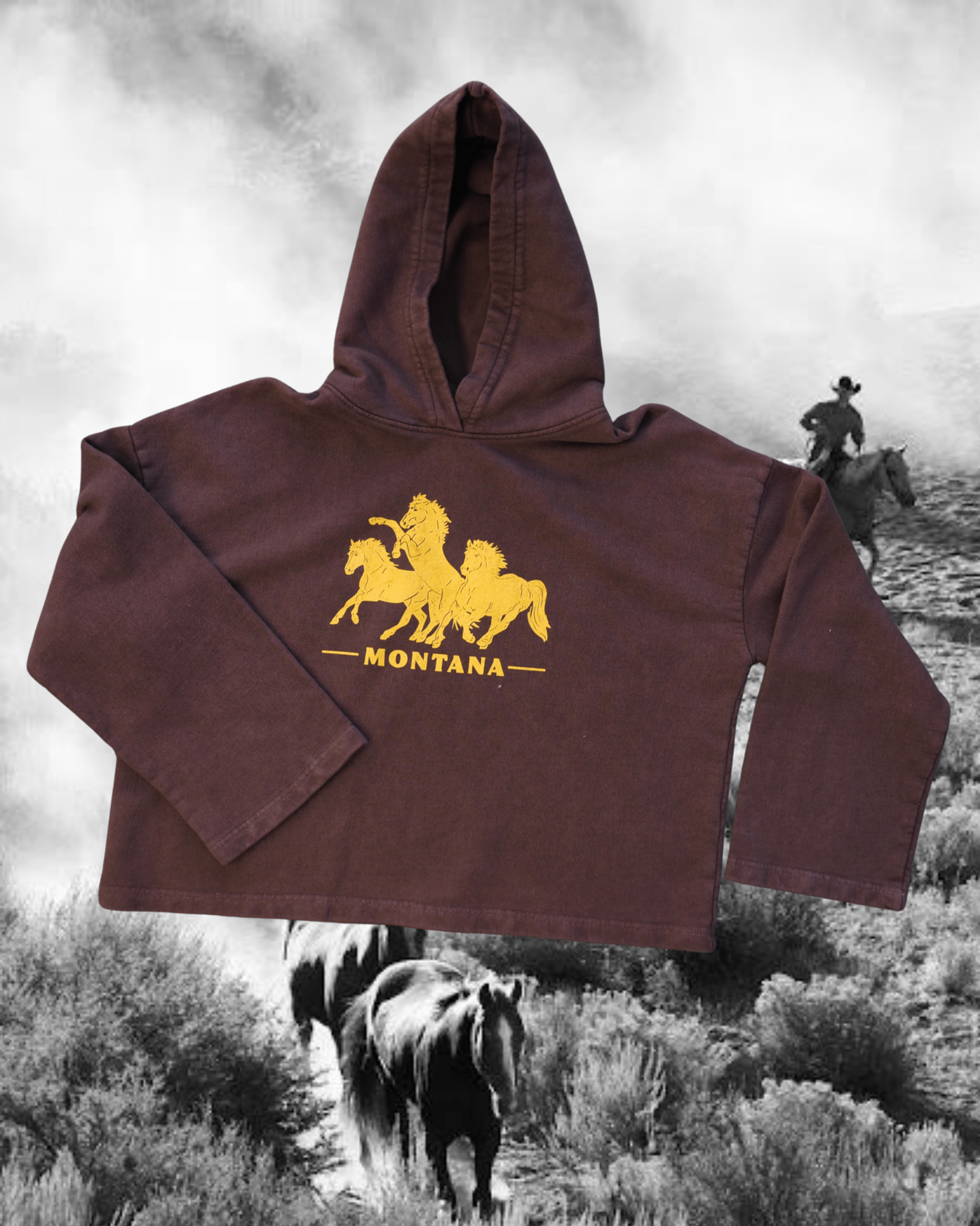 "Horsepower" Oversized Hoodie - Intrigue Ink Visit Bozeman, Unique Shopping Boutique in Montana, Work from Home Clothes for Women