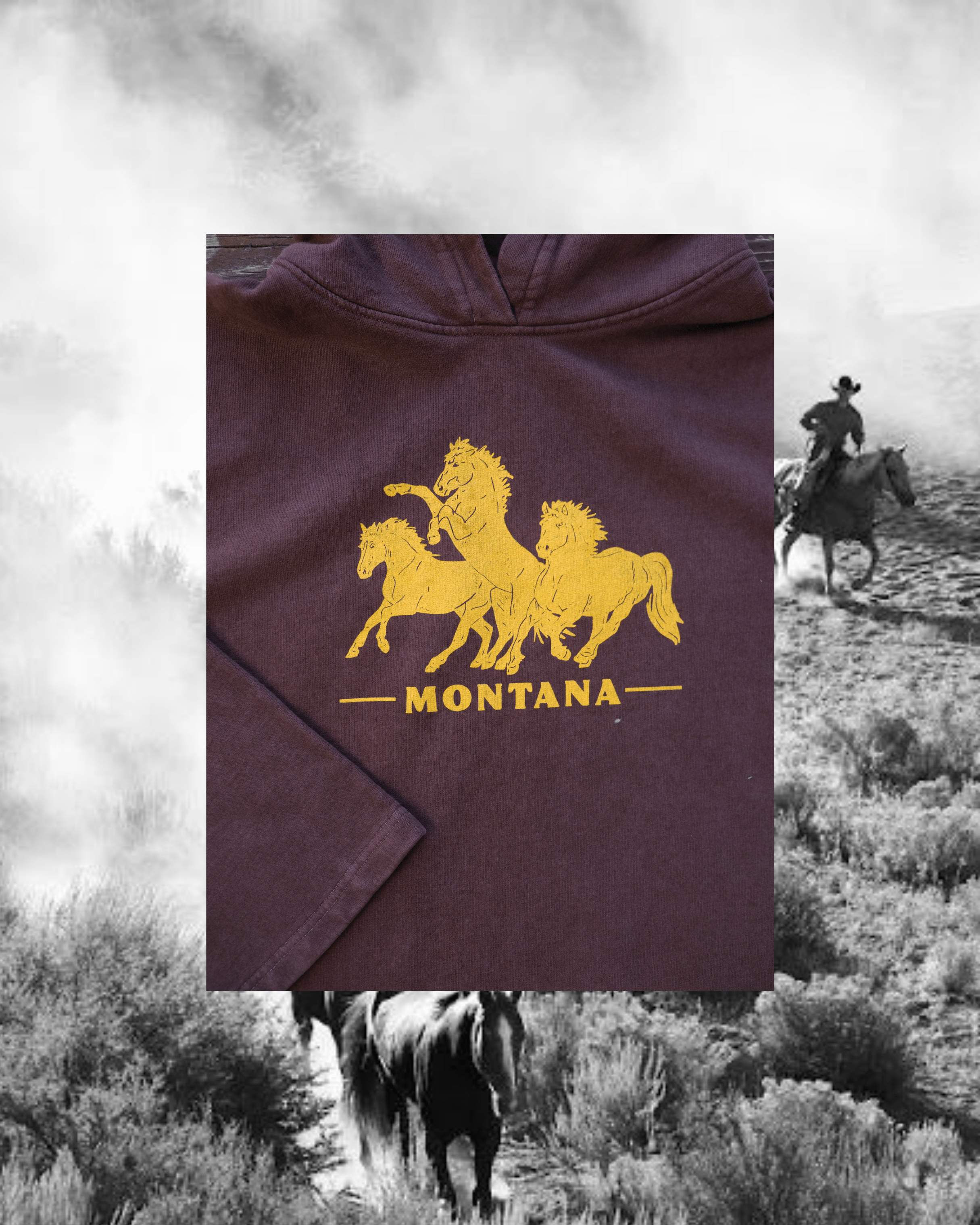 "Horsepower" Oversized Hoodie - Intrigue Ink Visit Bozeman, Unique Shopping Boutique in Montana, Work from Home Clothes for Women