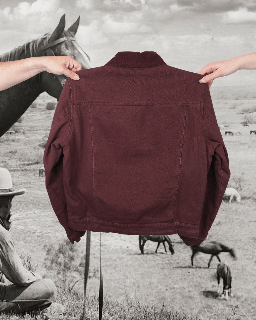 Burgundy Barn Fleeced Lined Jacket - Intrigue Ink Visit Bozeman, Unique Shopping Boutique in Montana, Work from Home Clothes for Women