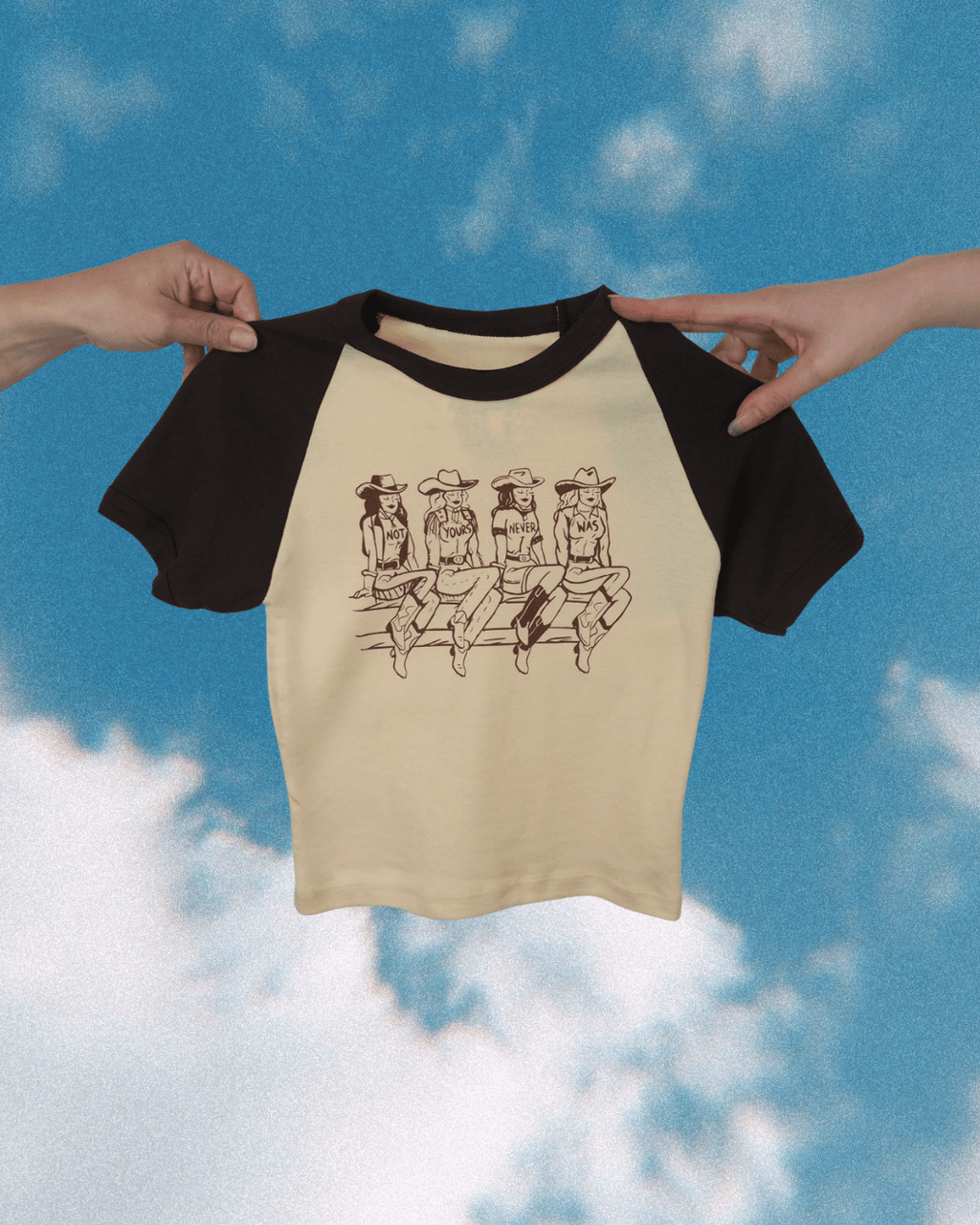 "Not Yours" Baby Tee - Intrigue Ink Visit Bozeman, Unique Shopping Boutique in Montana, Work from Home Clothes for Women