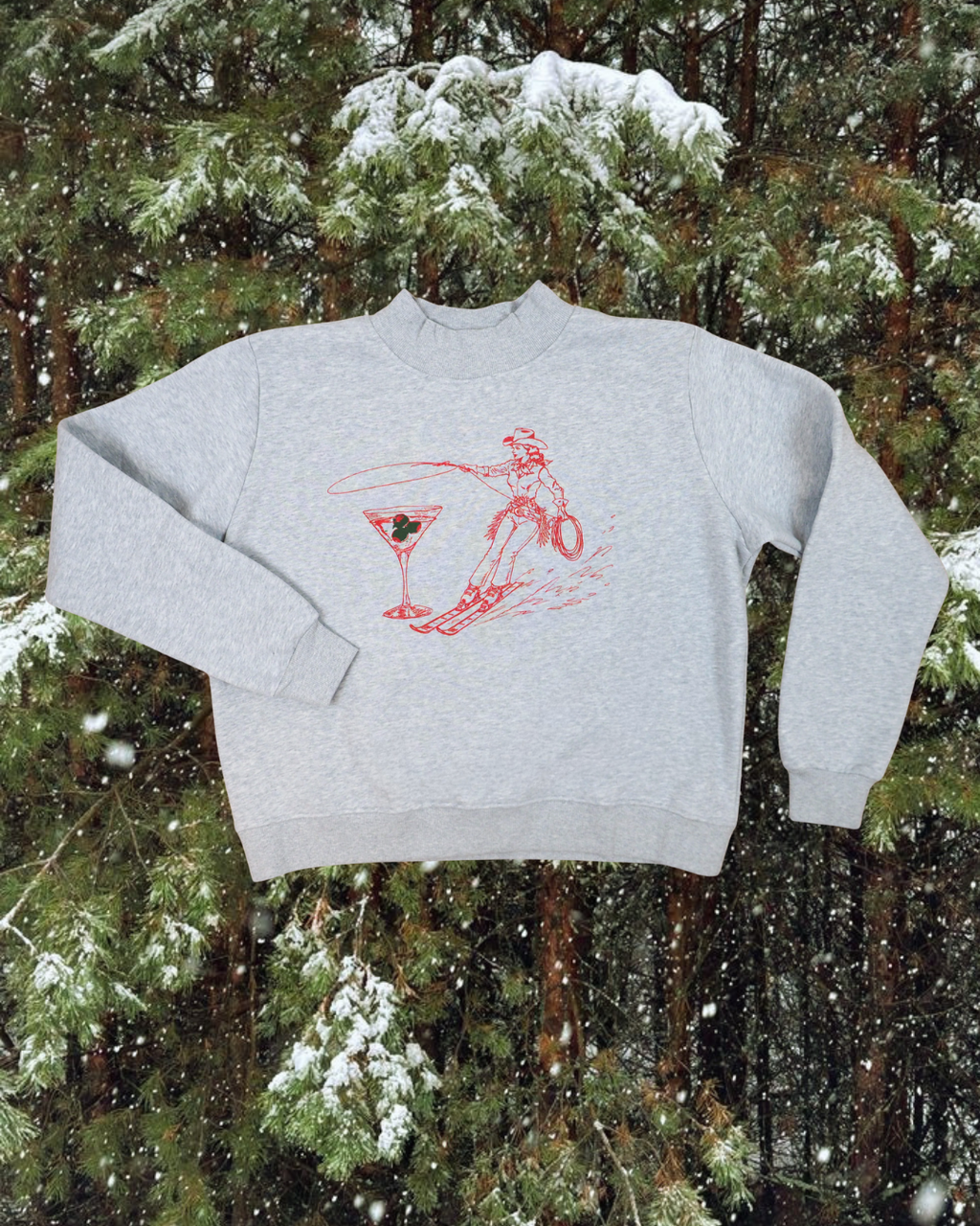 "Montana Skitini" Mock Neck Pullover