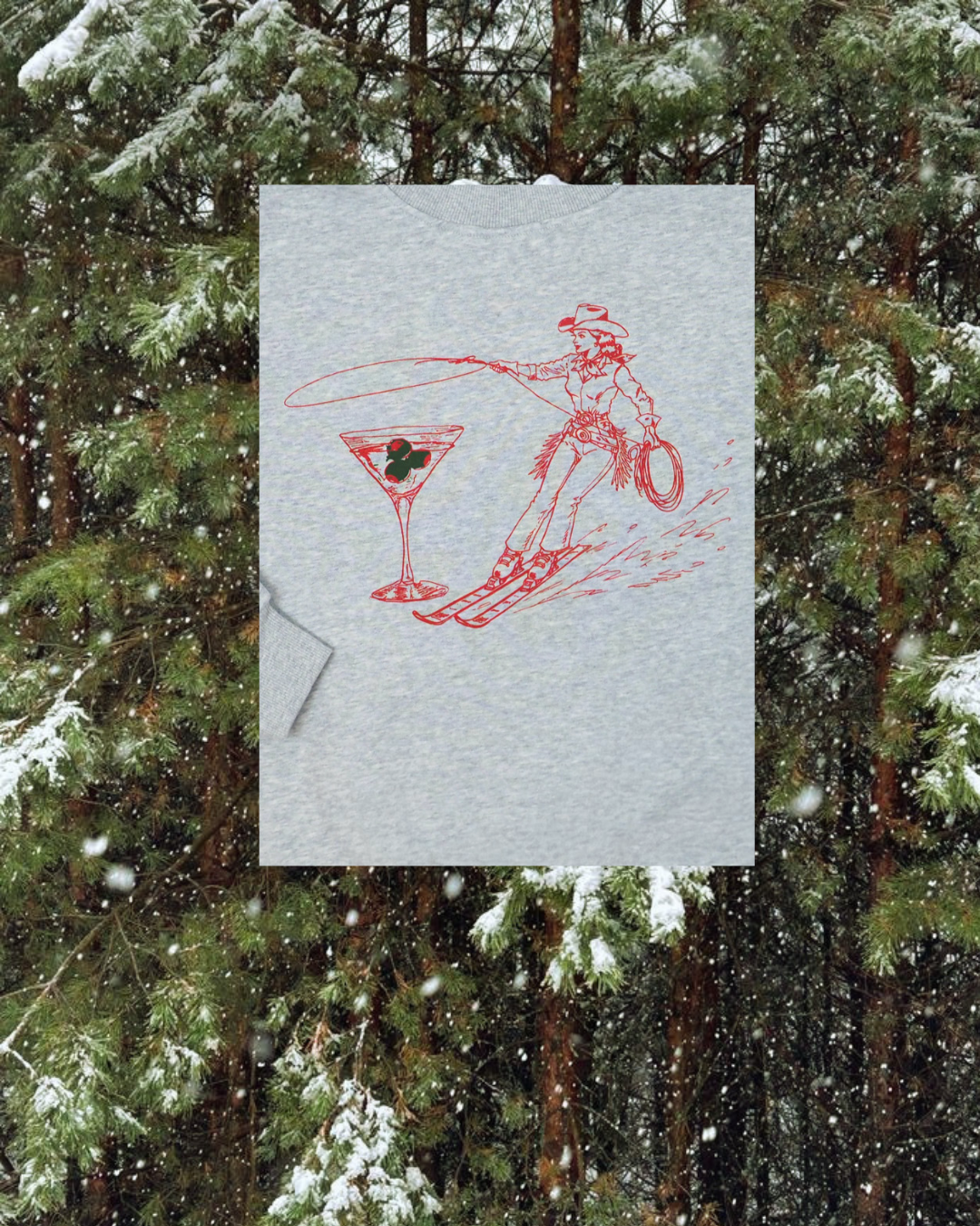 "Montana Skitini" Mock Neck Pullover