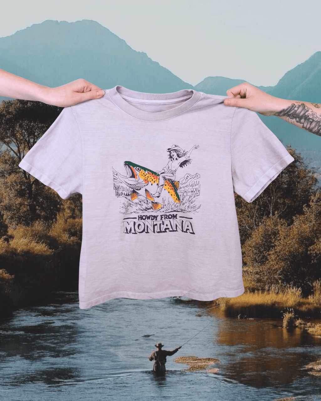 "Howdy from Montana" Favorite Tee - Intrigue Ink Visit Bozeman, Unique Shopping Boutique in Montana, Work from Home Clothes for Women