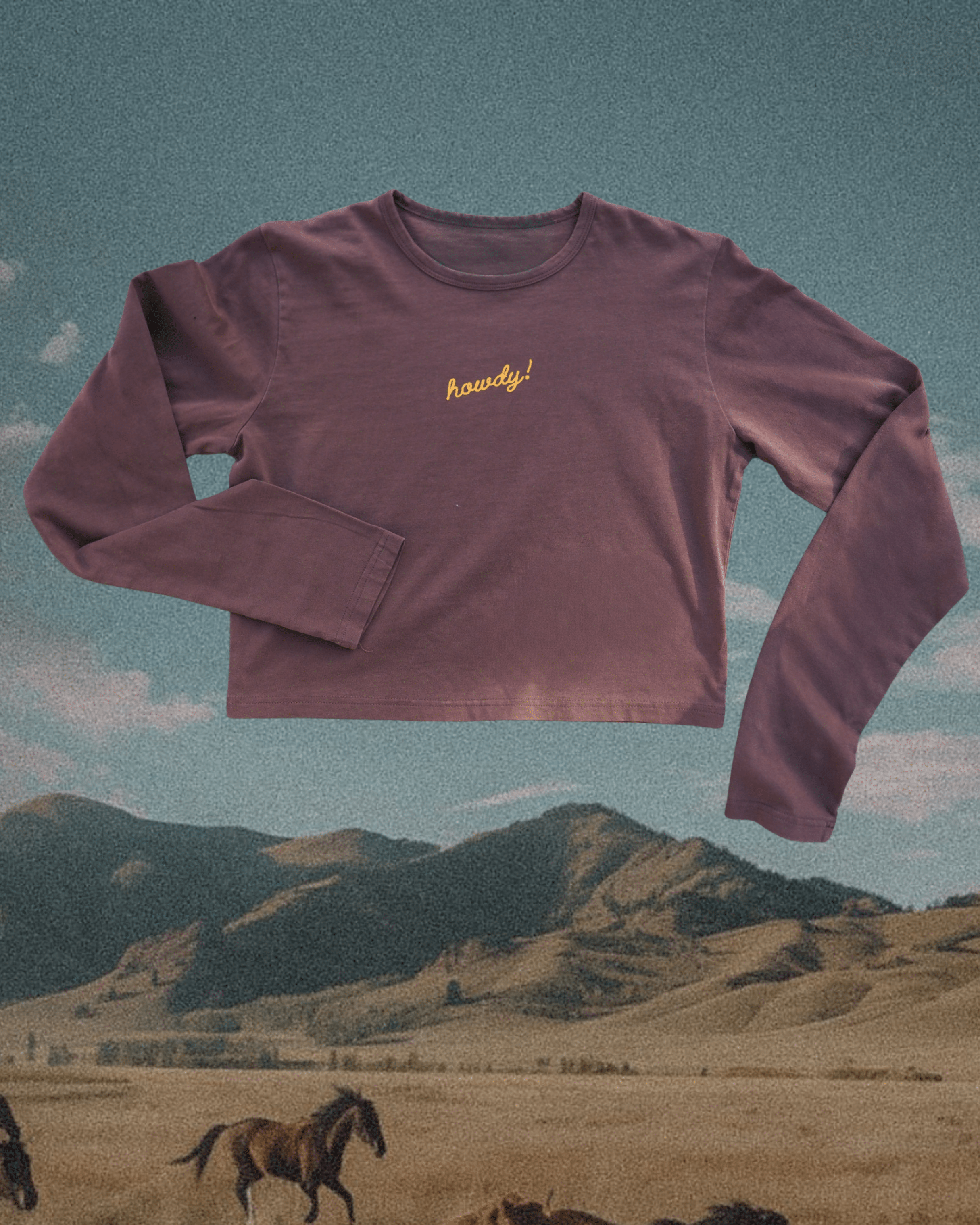 "Howdy!" Long Sleeve - Intrigue Ink Visit Bozeman, Unique Shopping Boutique in Montana, Work from Home Clothes for Women