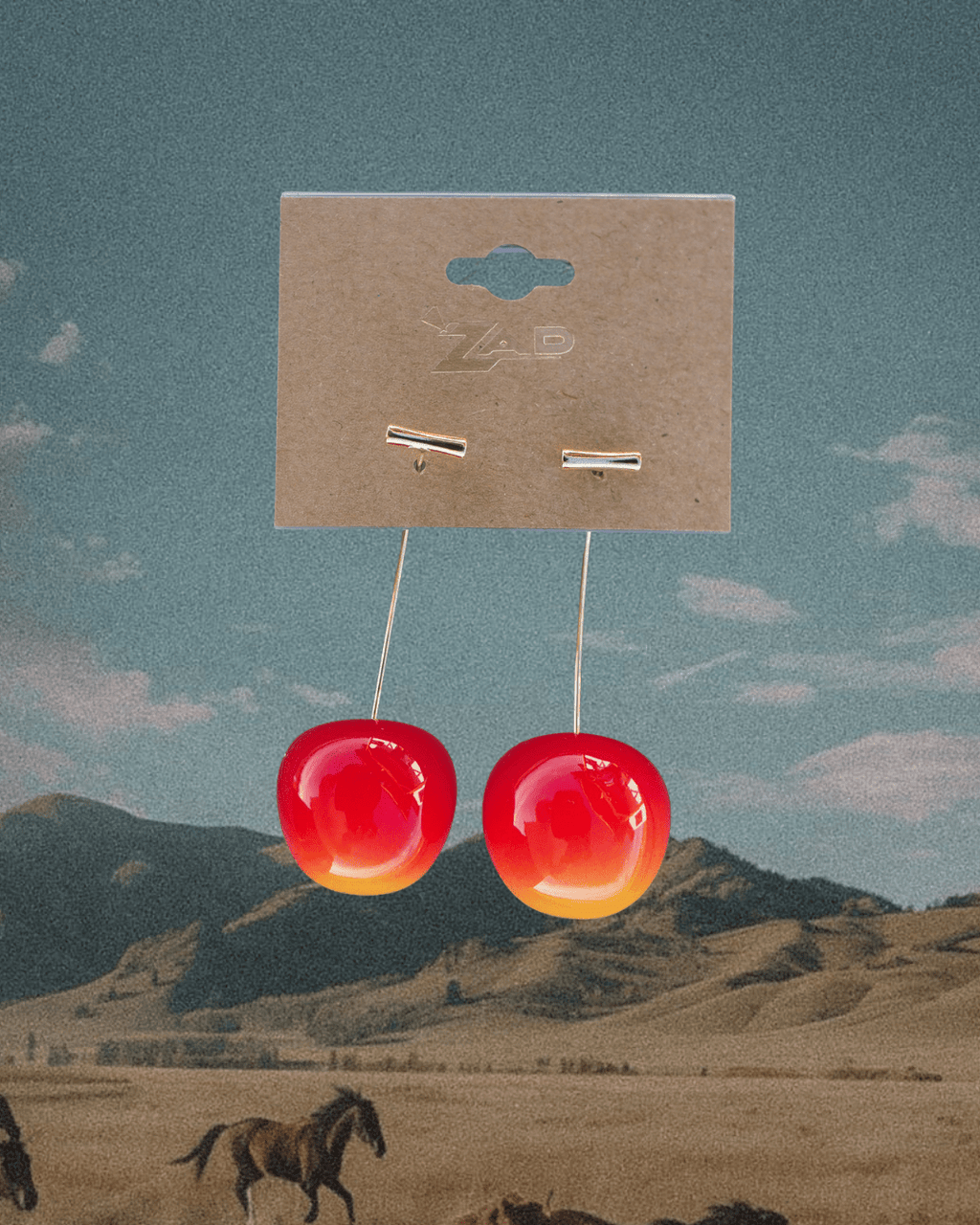 Resin Cherry Drop Earrings - Intrigue Ink Visit Bozeman, Unique Shopping Boutique in Montana, Work from Home Clothes for Women