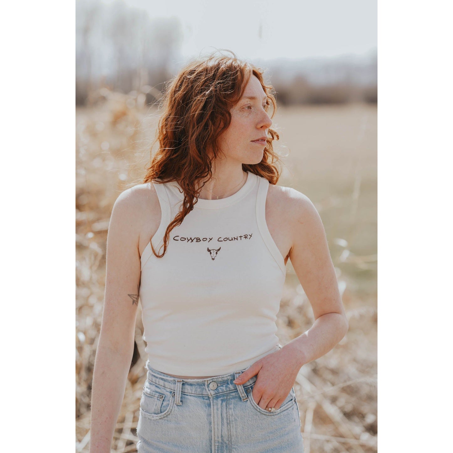 "Cowboy Country" Micro Ribbed Tank