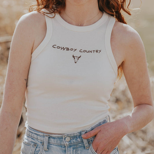 "Cowboy Country" Micro Ribbed Tank