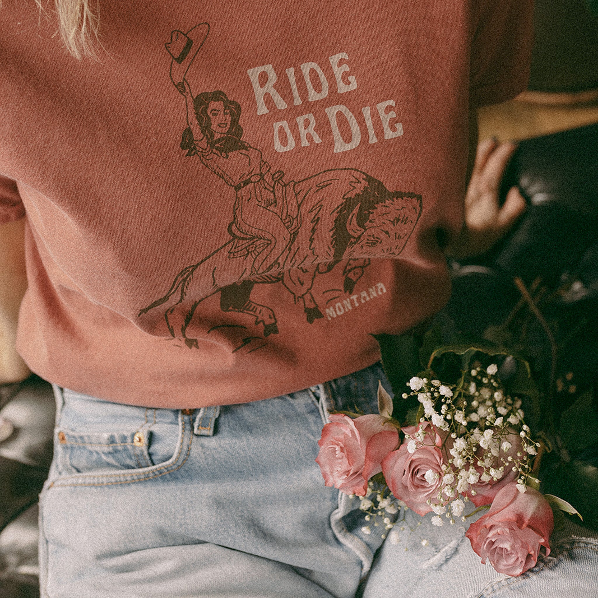"Ride or Die" Red Tee