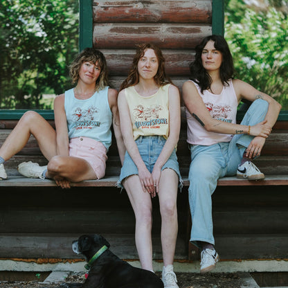 "Yellowstone Super Volcano" Boxy Tank in Chambray