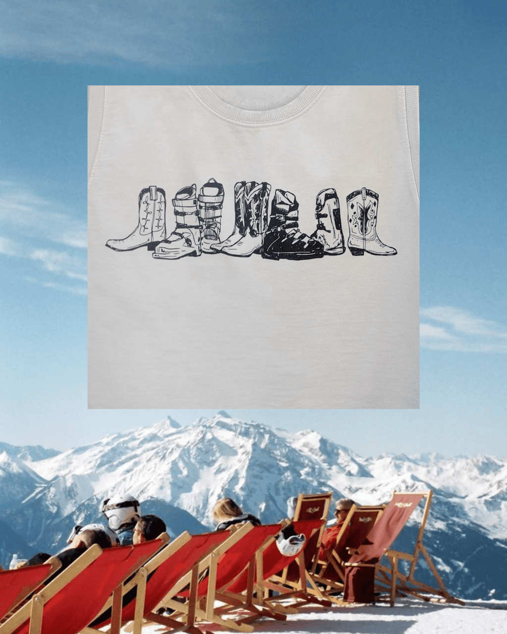 "Western Winter" Wide Tank in Beige - Intrigue Ink Visit Bozeman, Unique Shopping Boutique in Montana, Work from Home Clothes for Women