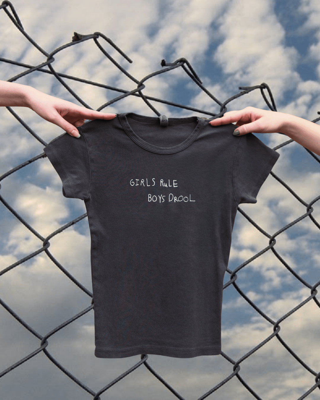 "Girls Rule Boys Drool" Baby Tee - Intrigue Ink Visit Bozeman, Unique Shopping Boutique in Montana, Work from Home Clothes for Women