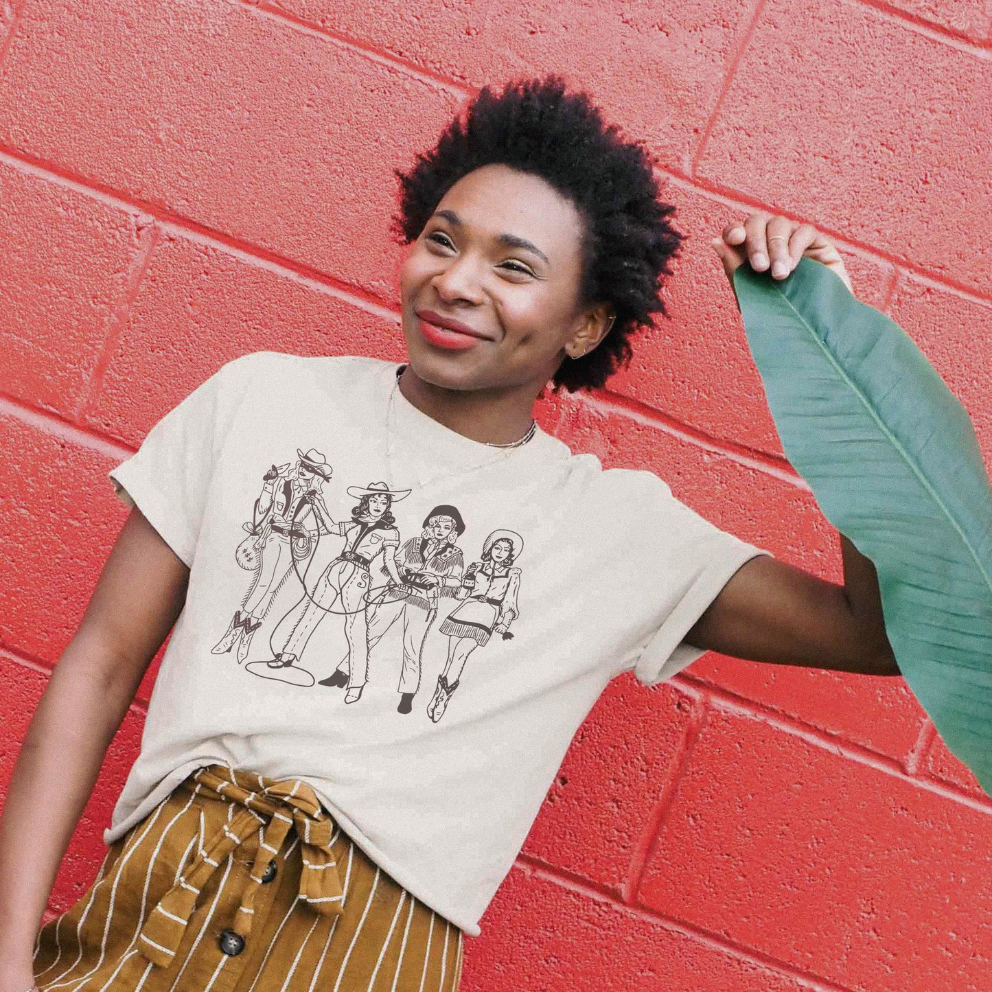 Lady Gang Natural Crew Shirt