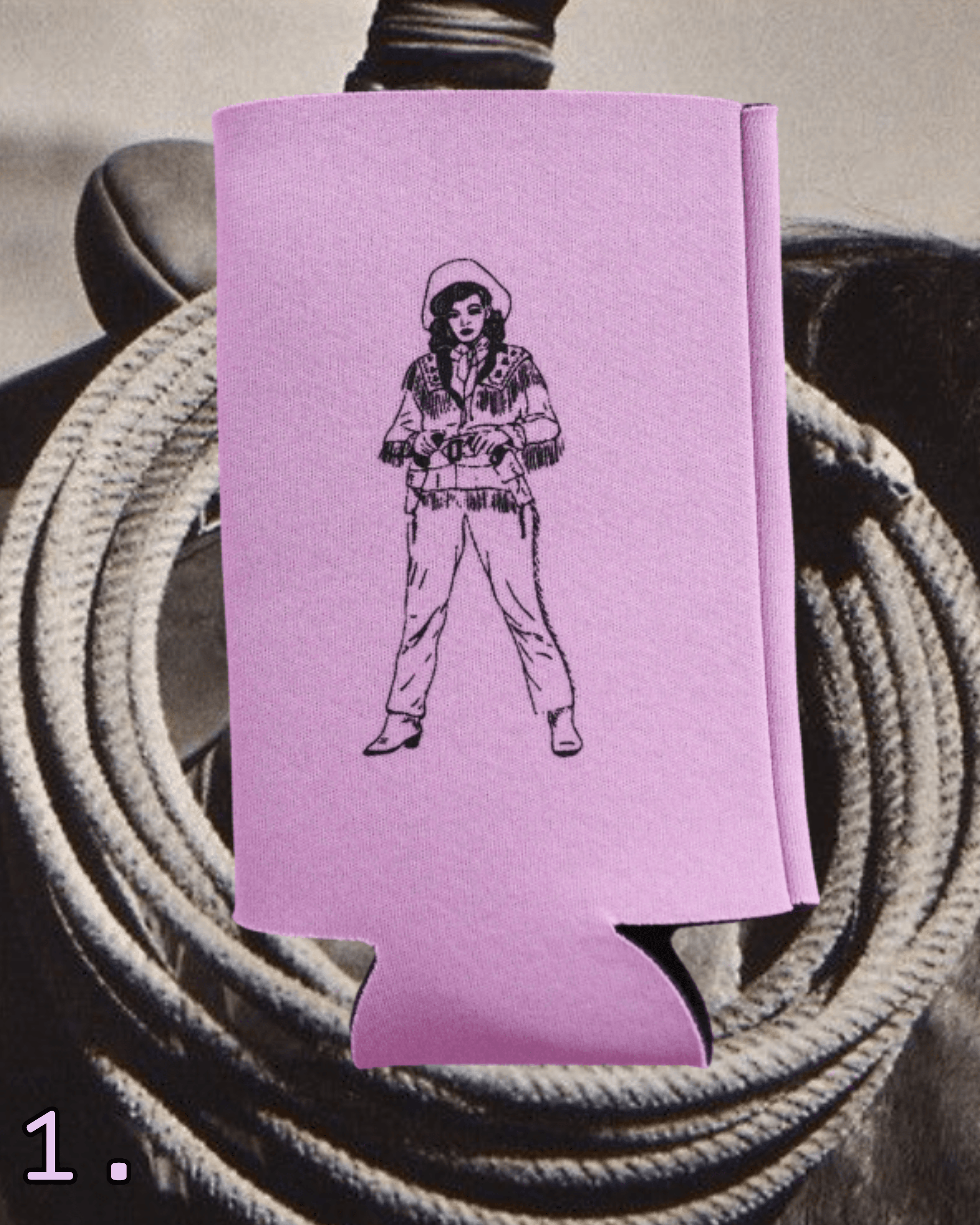 "Lady Gang" Saloon Koozies - Intrigue Ink Visit Bozeman, Unique Shopping Boutique in Montana, Work from Home Clothes for Women