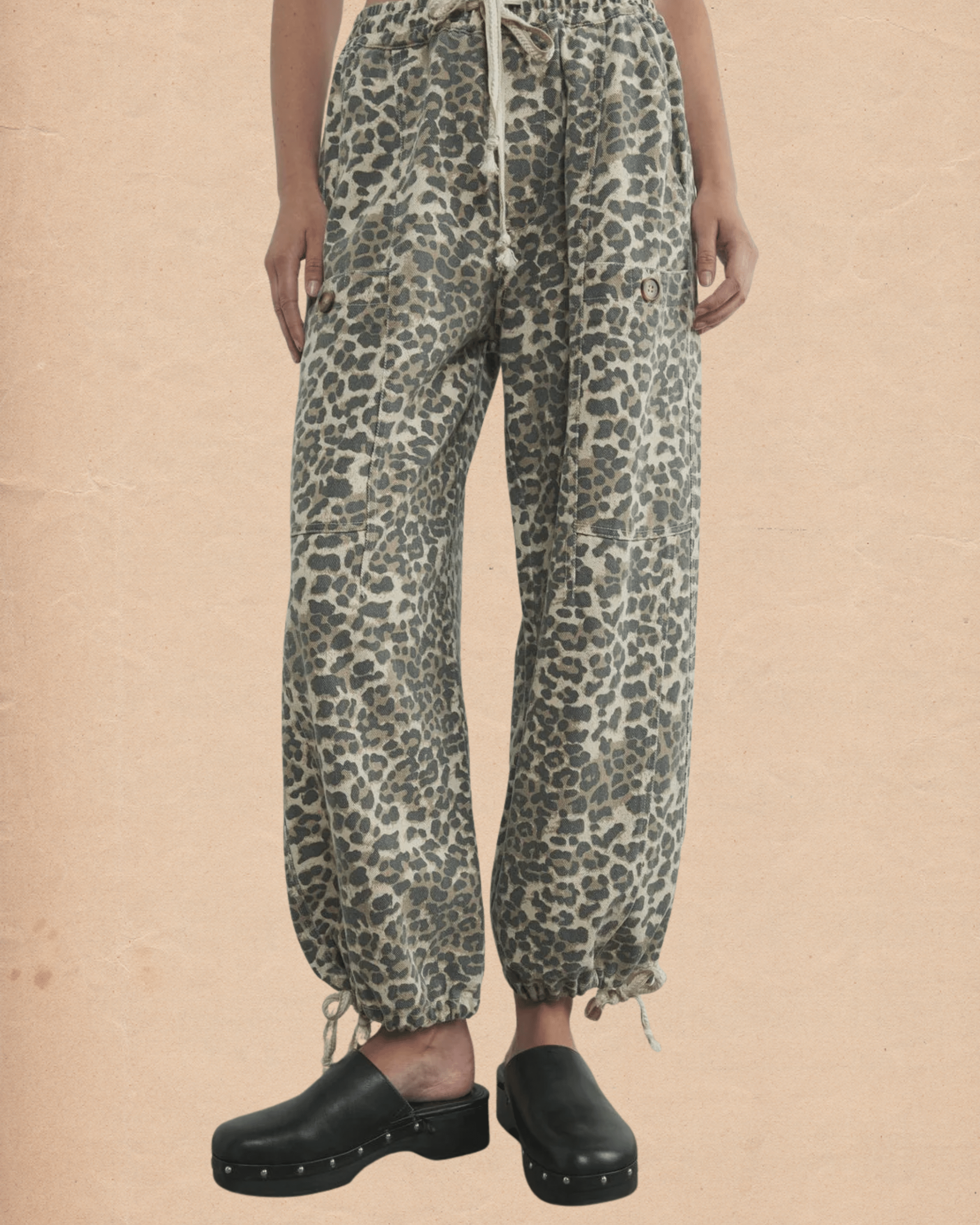 Leopard Print Relaxed Fit Pull - On Pants - Intrigue Ink Visit Bozeman, Unique Shopping Boutique in Montana, Work from Home Clothes for Women