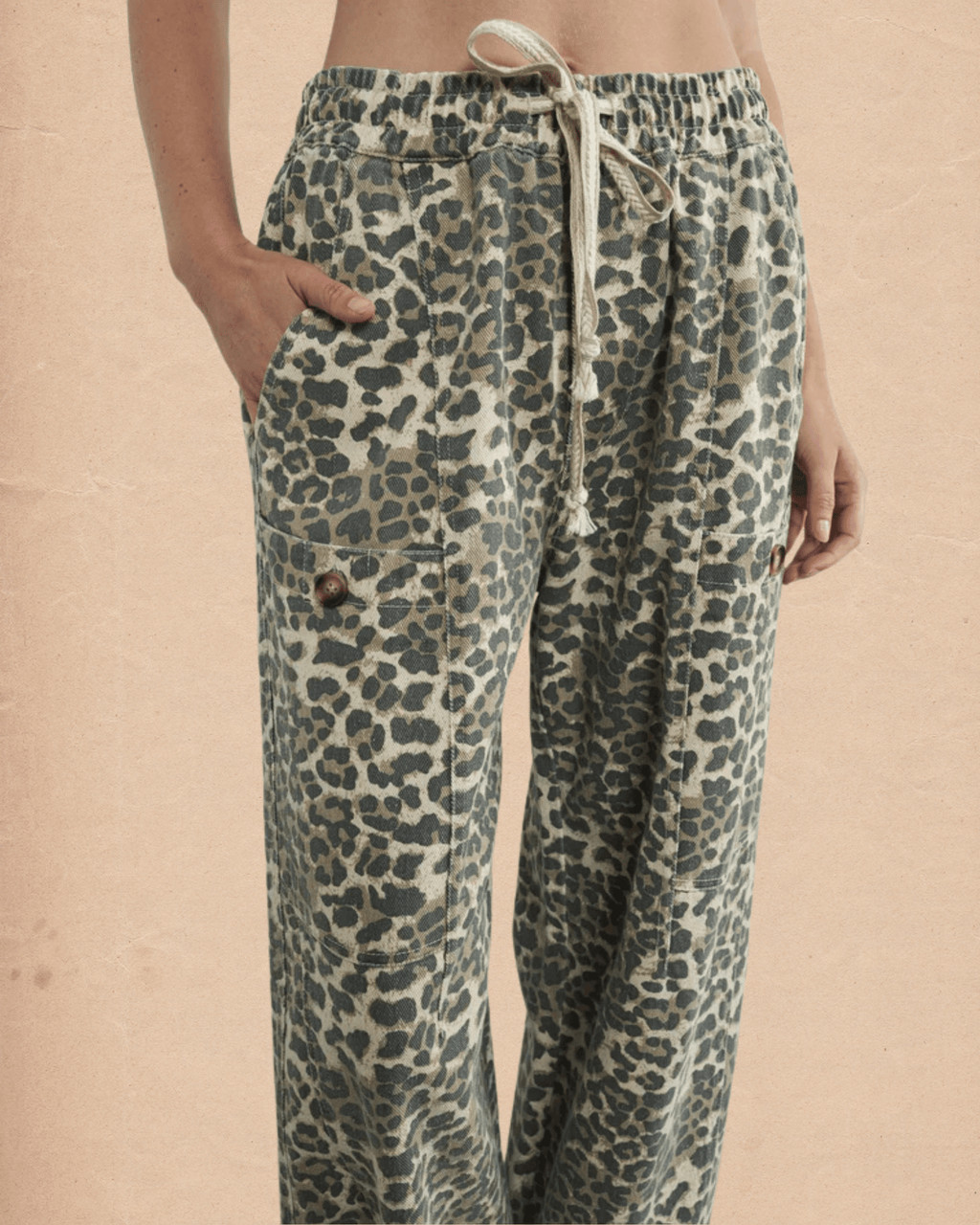 Leopard Print Relaxed Fit Pull - On Pants - Intrigue Ink Visit Bozeman, Unique Shopping Boutique in Montana, Work from Home Clothes for Women