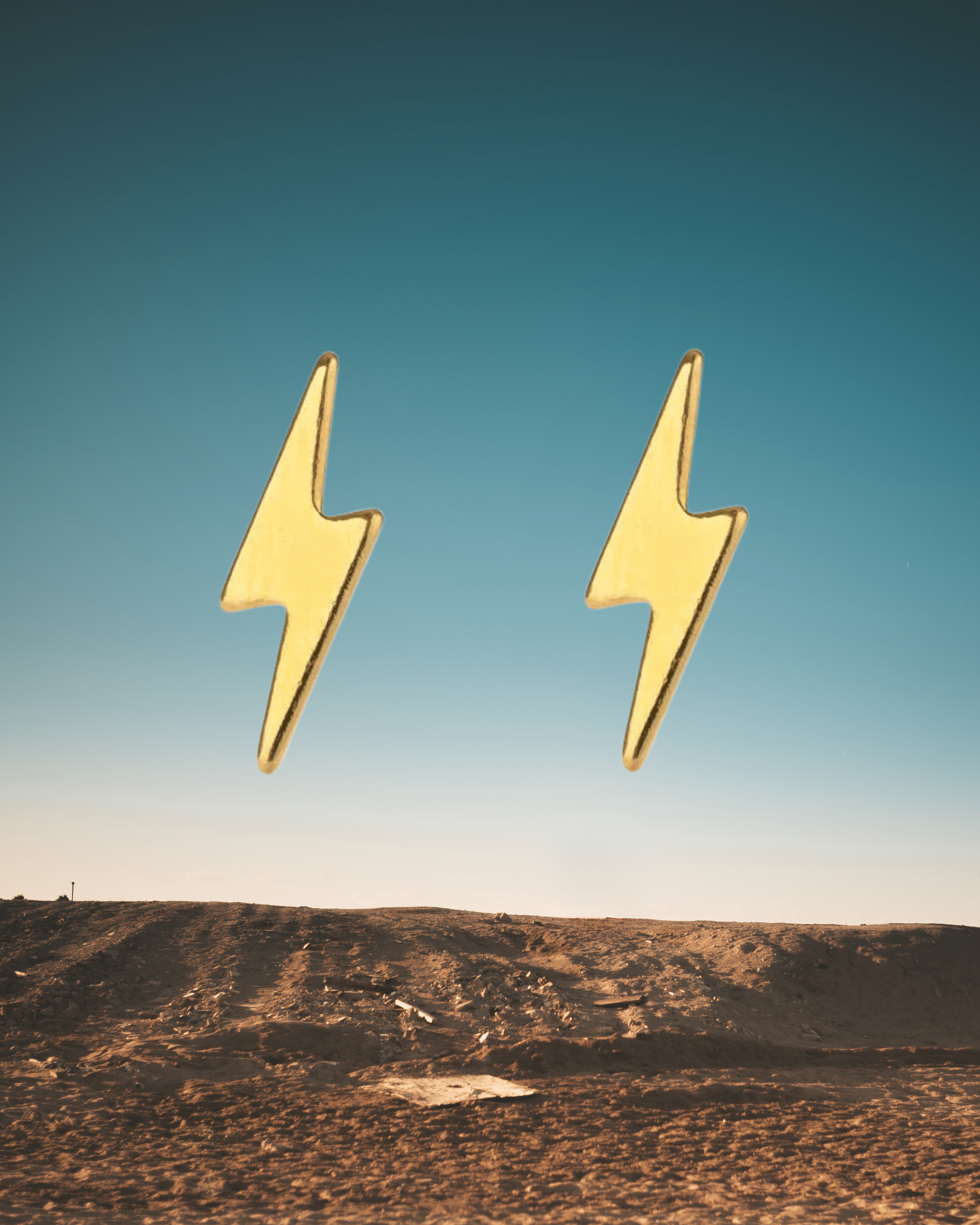 Lightning Bolt Studs - Gold - Intrigue Ink Visit Bozeman, Unique Shopping Boutique in Montana, Work from Home Clothes for Women