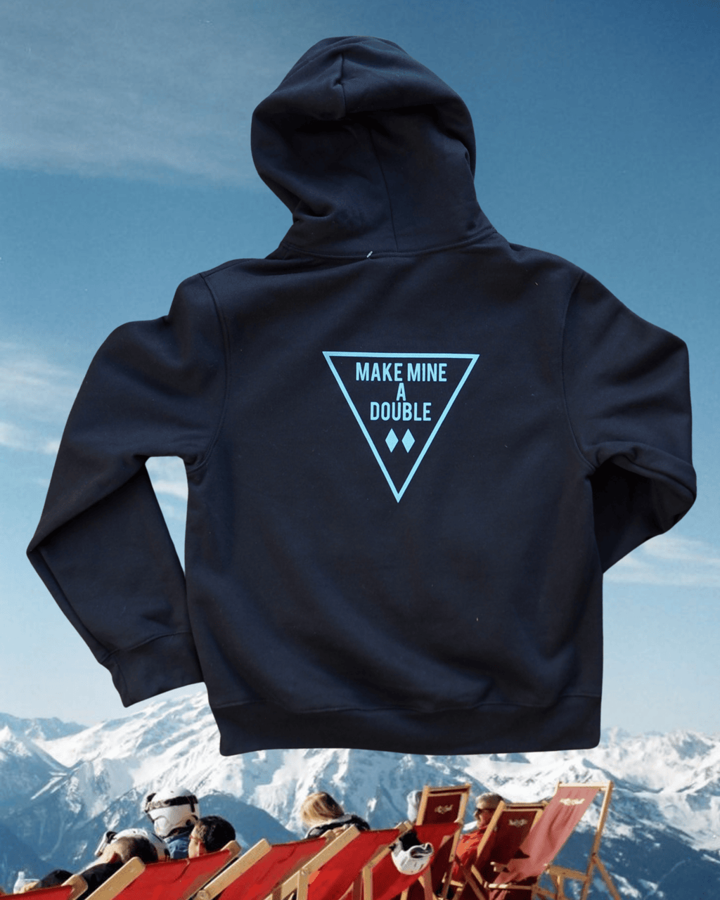 "Make Mine A Double" Hoodie in Black - Intrigue Ink Visit Bozeman, Unique Shopping Boutique in Montana, Work from Home Clothes for Women