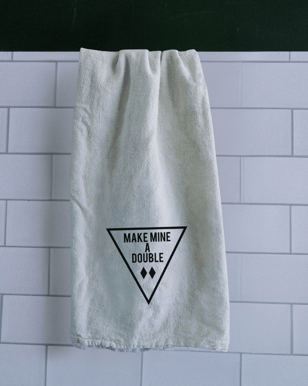 Make Mine a Double Tea Towel - Intrigue Ink Visit Bozeman, Unique Shopping Boutique in Montana, Work from Home Clothes for Women