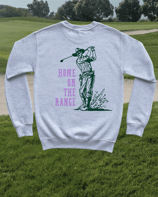 "Home on The Range" Grey Pullover - Intrigue Ink Visit Bozeman, Unique Shopping Boutique in Montana, Work from Home Clothes for Women