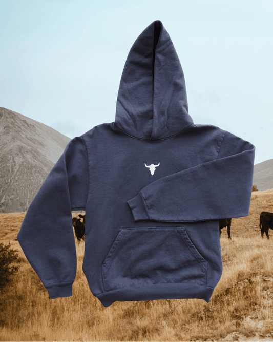 "Bison Skull" Hoodie - Intrigue Ink Visit Bozeman, Unique Shopping Boutique in Montana, Work from Home Clothes for Women