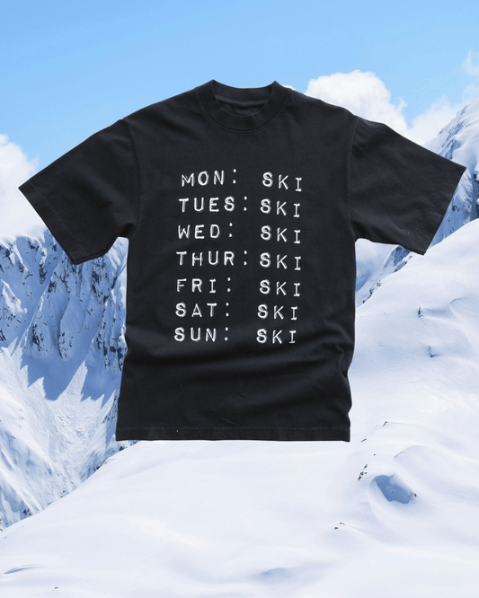 "Ski Week" Tee - Intrigue Ink Visit Bozeman, Unique Shopping Boutique in Montana, Work from Home Clothes for Women