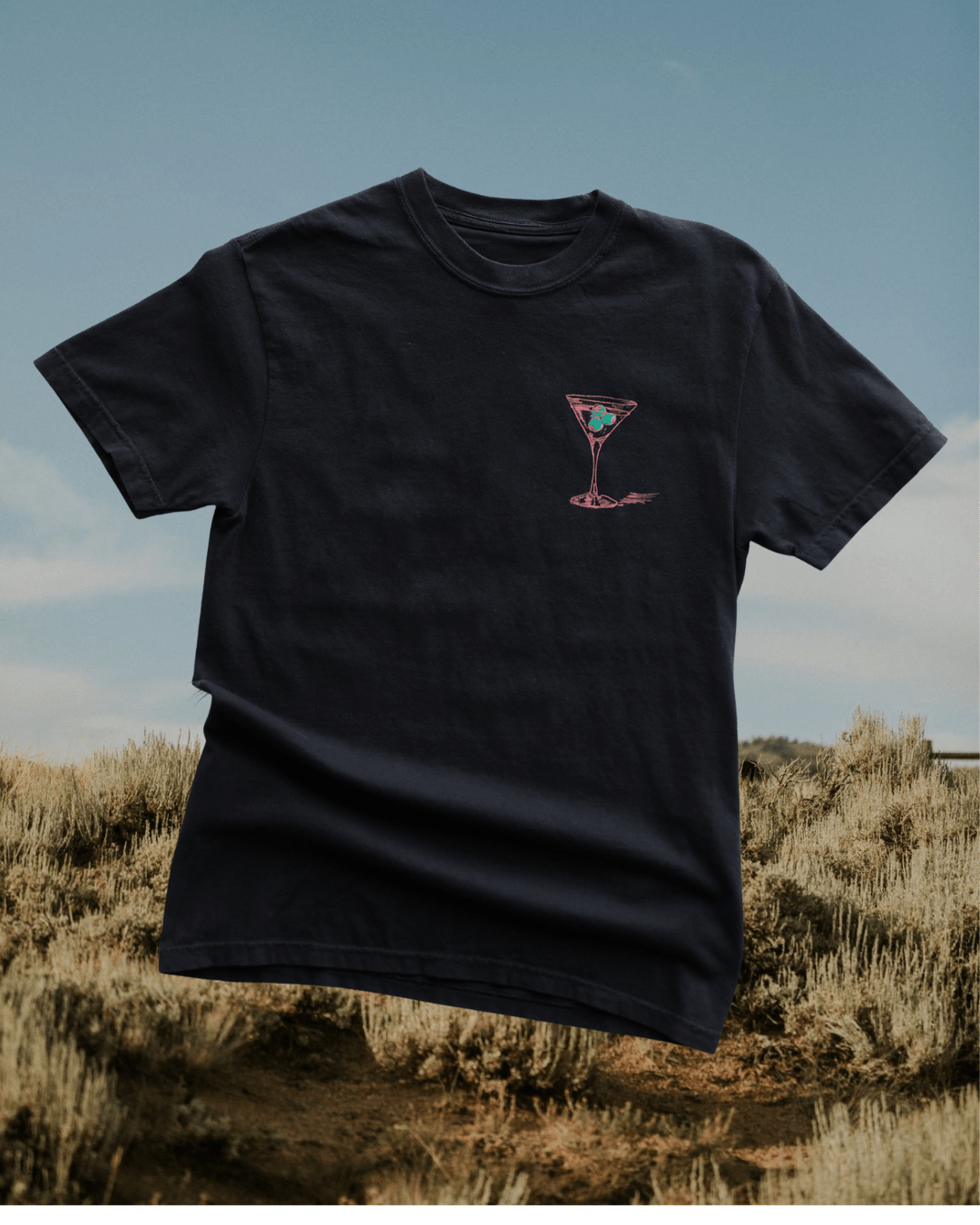 "Montana Martini" Tee - Intrigue Ink Visit Bozeman, Unique Shopping Boutique in Montana, Work from Home Clothes for Women
