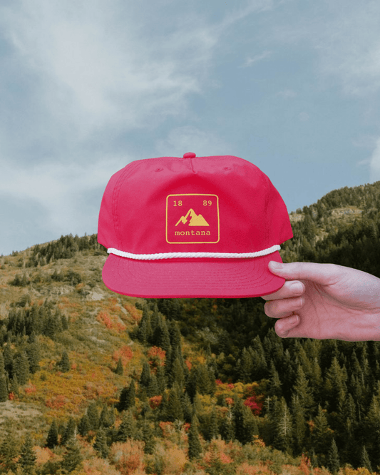 "Montana State Badge" Hat in Fire Orange