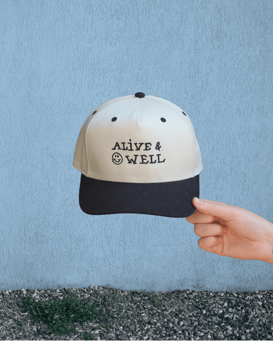 "Alive and Well' Black/White Hat