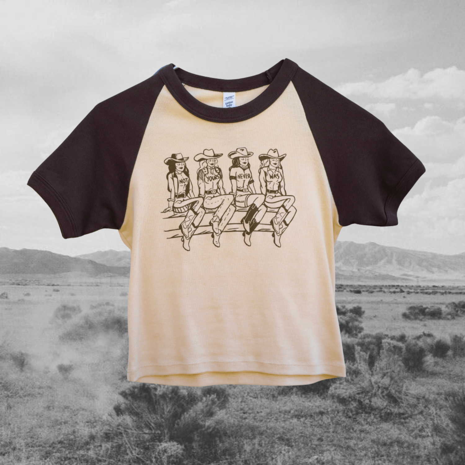 Not Yours Baby Tee - Intrigue Ink Visit Bozeman, Unique Shopping Boutique in Montana, Work from Home Clothes for Women