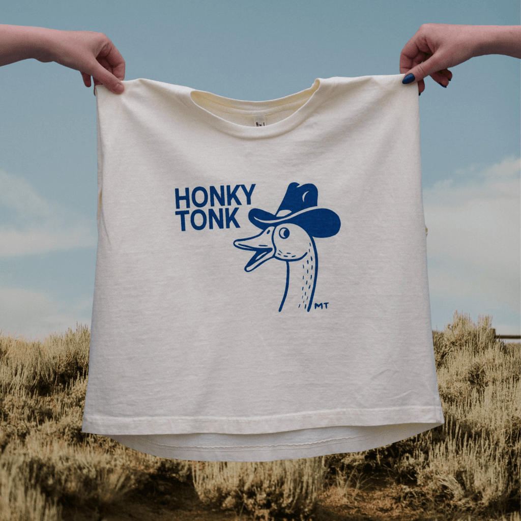 "Honky Tonk" Muscle Tank - Intrigue Ink Visit Bozeman, Unique Shopping Boutique in Montana, Work from Home Clothes for Women
