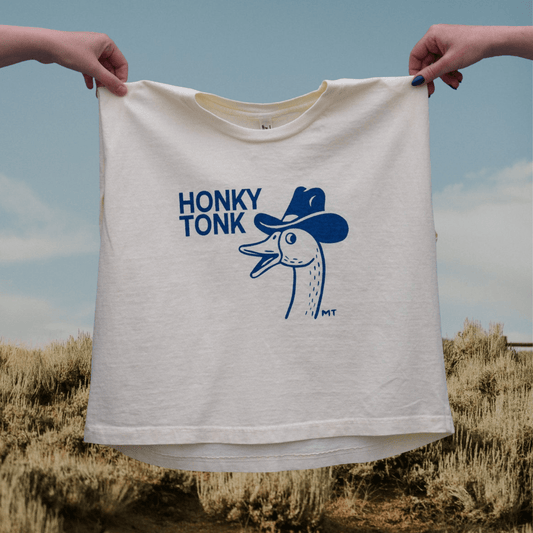 "Honky Tonk" Muscle Tank - Intrigue Ink Visit Bozeman, Unique Shopping Boutique in Montana, Work from Home Clothes for Women