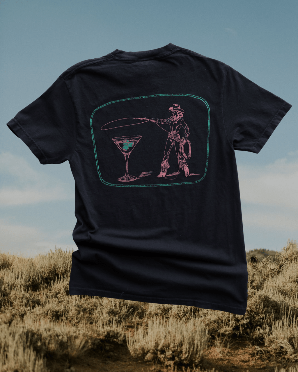 "Montana Martini" Tee - Intrigue Ink Visit Bozeman, Unique Shopping Boutique in Montana, Work from Home Clothes for Women