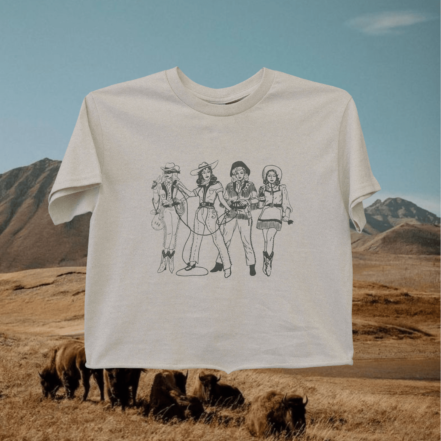 Lady Gang Natural Crew Shirt