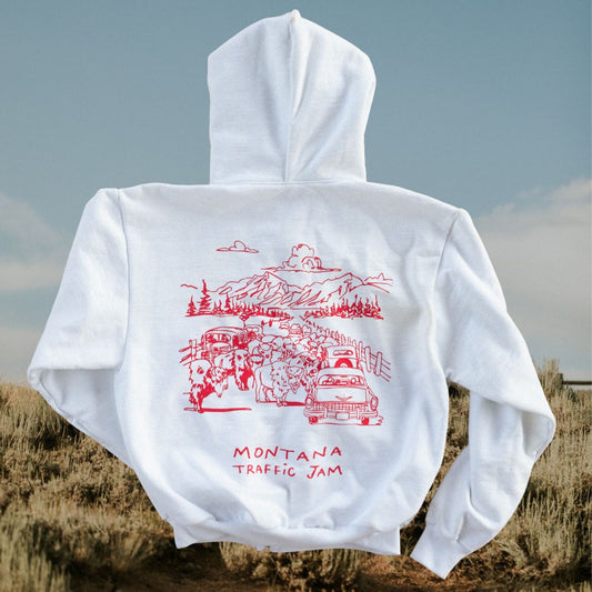 "Montana Traffic Jam" Zip Up - Intrigue Ink Visit Bozeman, Unique Shopping Boutique in Montana, Work from Home Clothes for Women