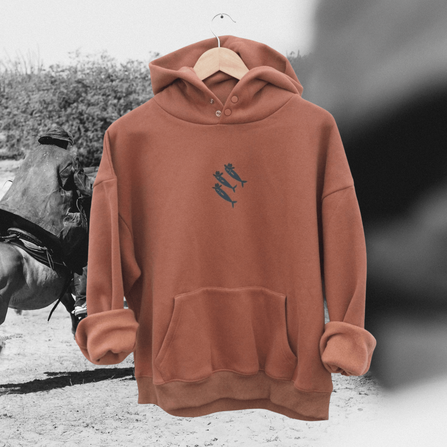 "Sardine Cowboys" Hoodie - Intrigue Ink Visit Bozeman, Unique Shopping Boutique in Montana, Work from Home Clothes for Women