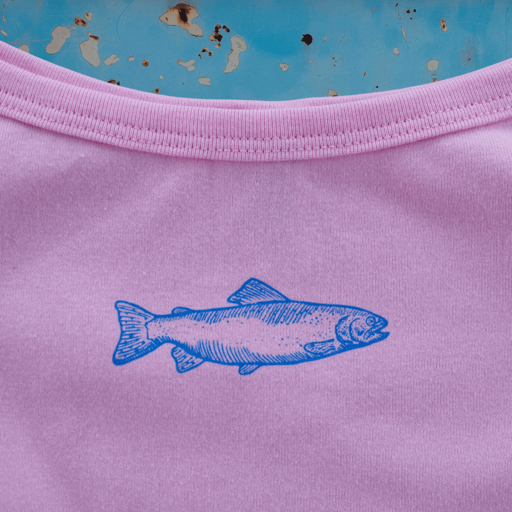 "Swims with the Fishes" Pink Tank - Intrigue Ink Visit Bozeman, Unique Shopping Boutique in Montana, Work from Home Clothes for Women