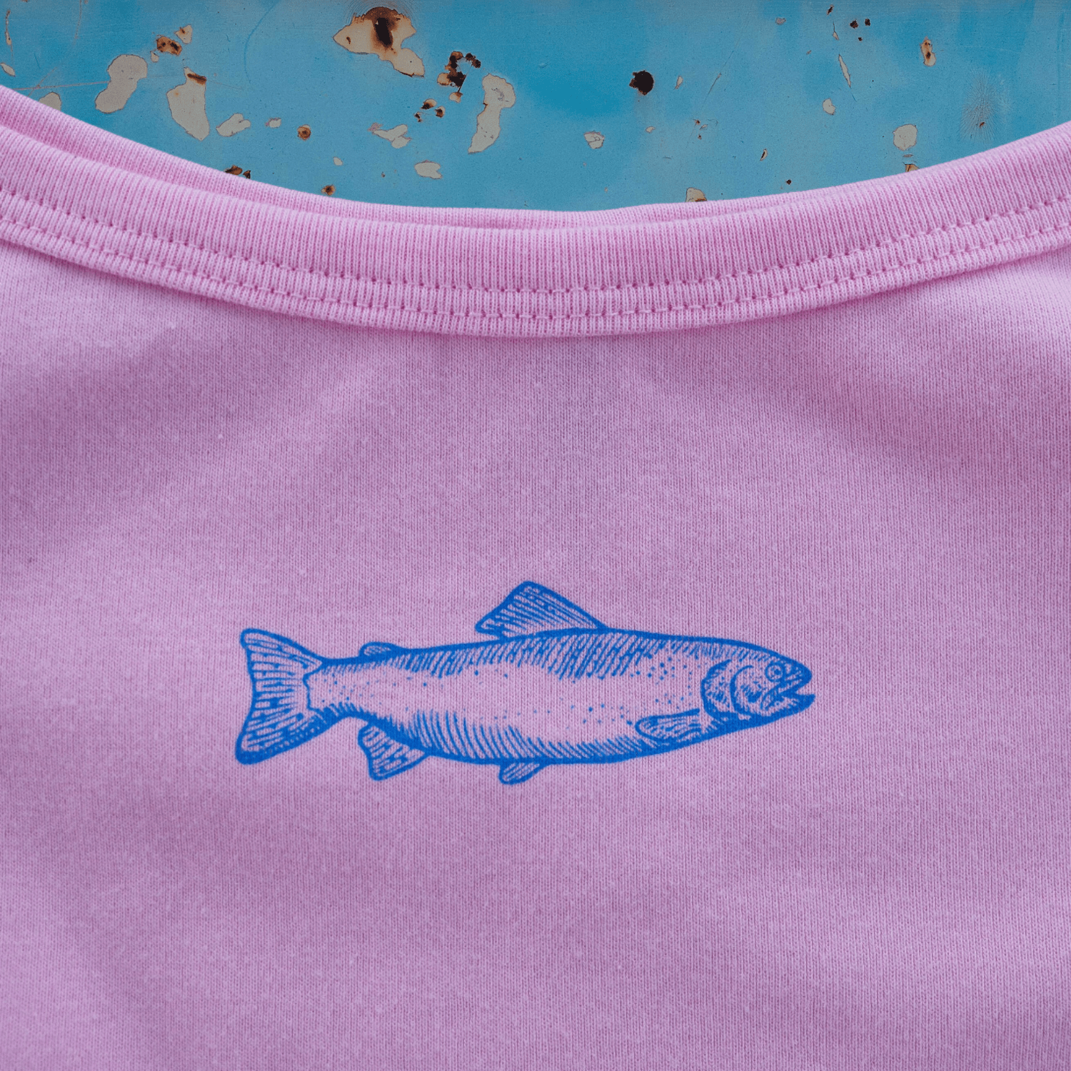 "Swims with the Fishes" Pink Tank - Intrigue Ink Visit Bozeman, Unique Shopping Boutique in Montana, Work from Home Clothes for Women