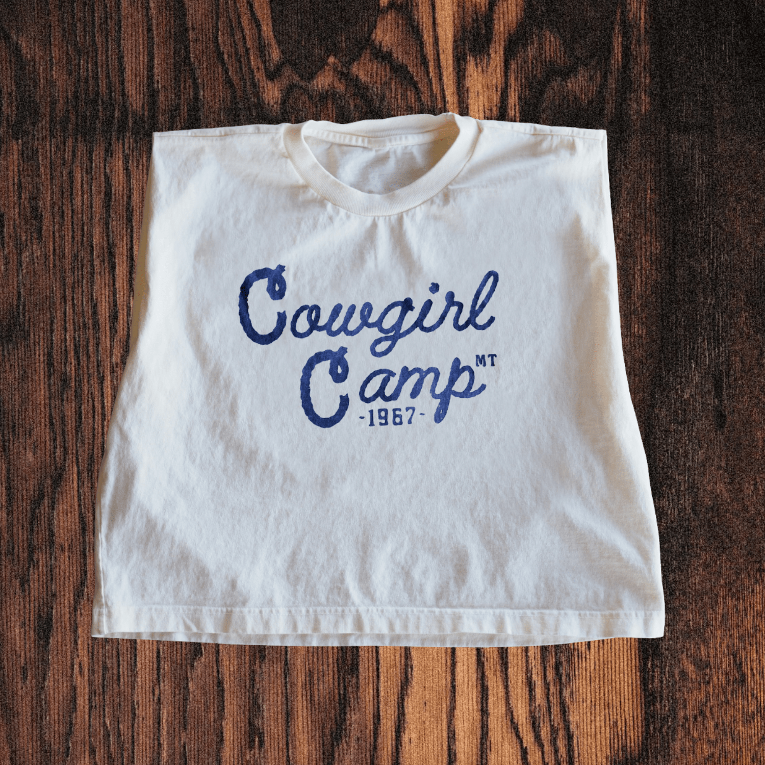 "Cowgirl Camp" Muscle Tank - Intrigue Ink Visit Bozeman, Unique Shopping Boutique in Montana, Work from Home Clothes for Women