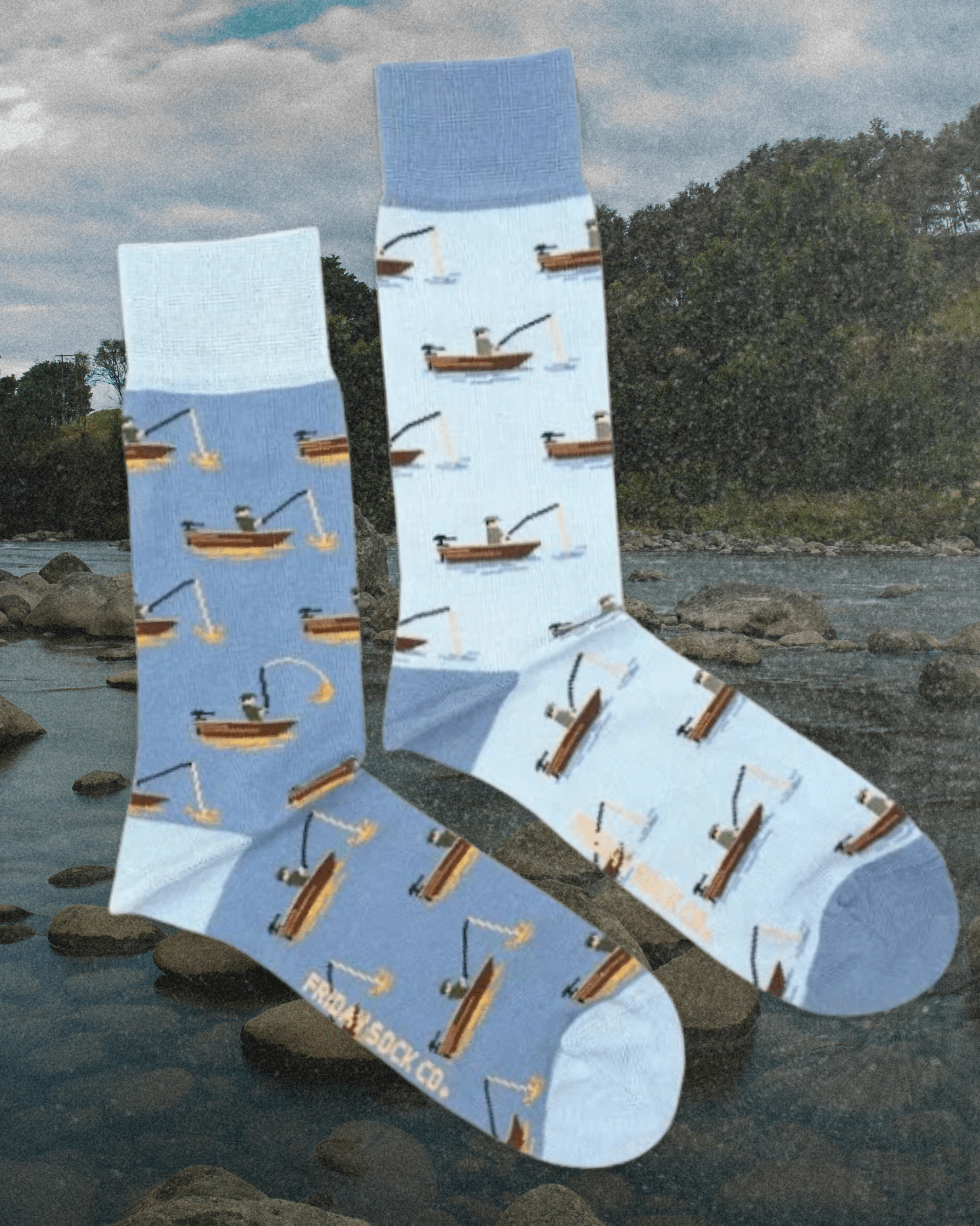 Men's Fish & Fisherman Socks - Intrigue Ink Visit Bozeman, Unique Shopping Boutique in Montana, Work from Home Clothes for Women