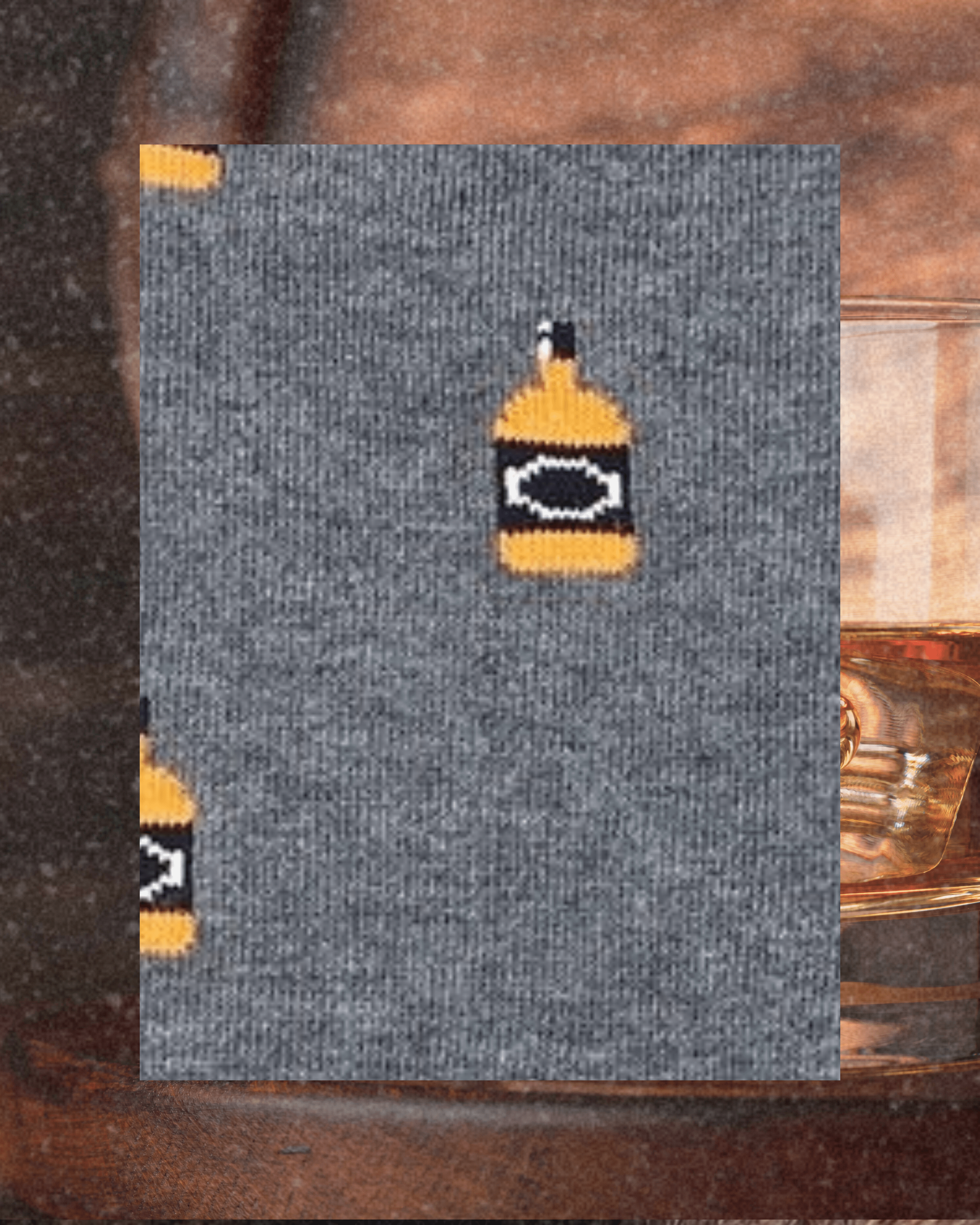 Men's Mismatched Whiskey & Glass Socks - Intrigue Ink Visit Bozeman, Unique Shopping Boutique in Montana, Work from Home Clothes for Women