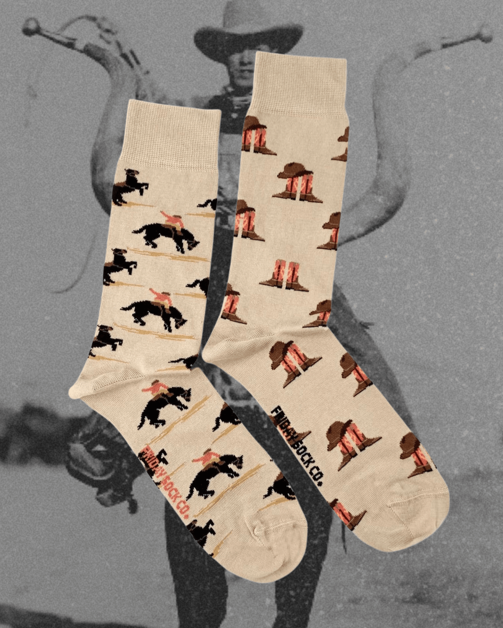 Mens Socks Western Mismatched - Intrigue Ink Visit Bozeman, Unique Shopping Boutique in Montana, Work from Home Clothes for Women