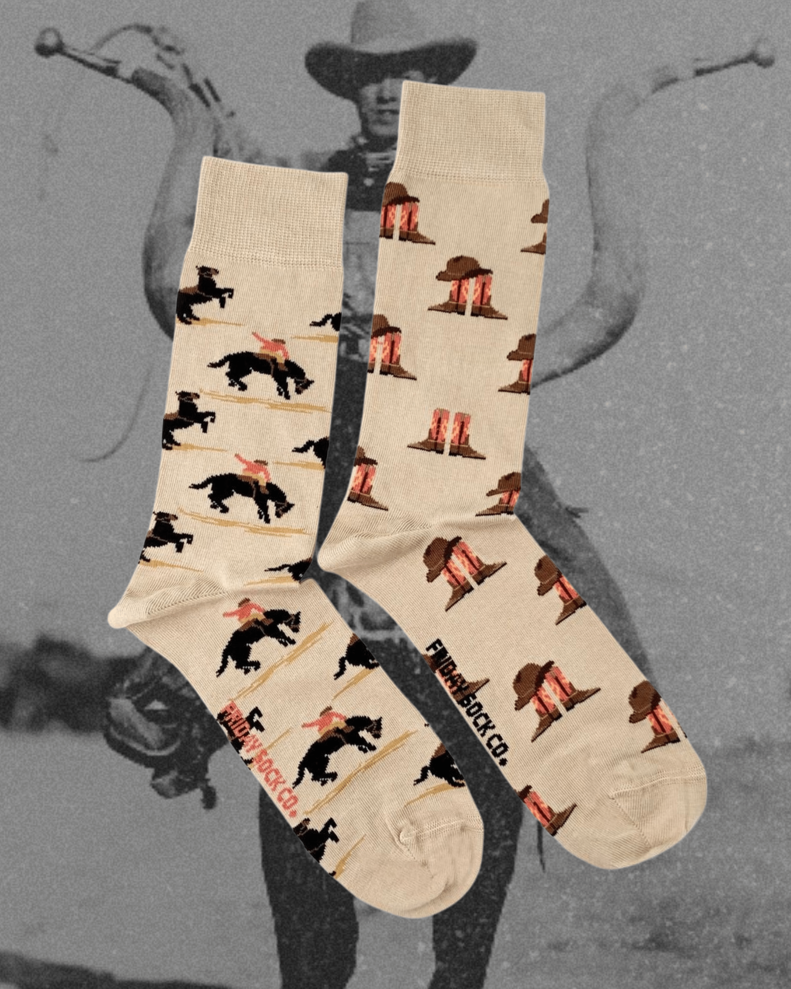 Mens Socks Western Mismatched - Intrigue Ink Visit Bozeman, Unique Shopping Boutique in Montana, Work from Home Clothes for Women