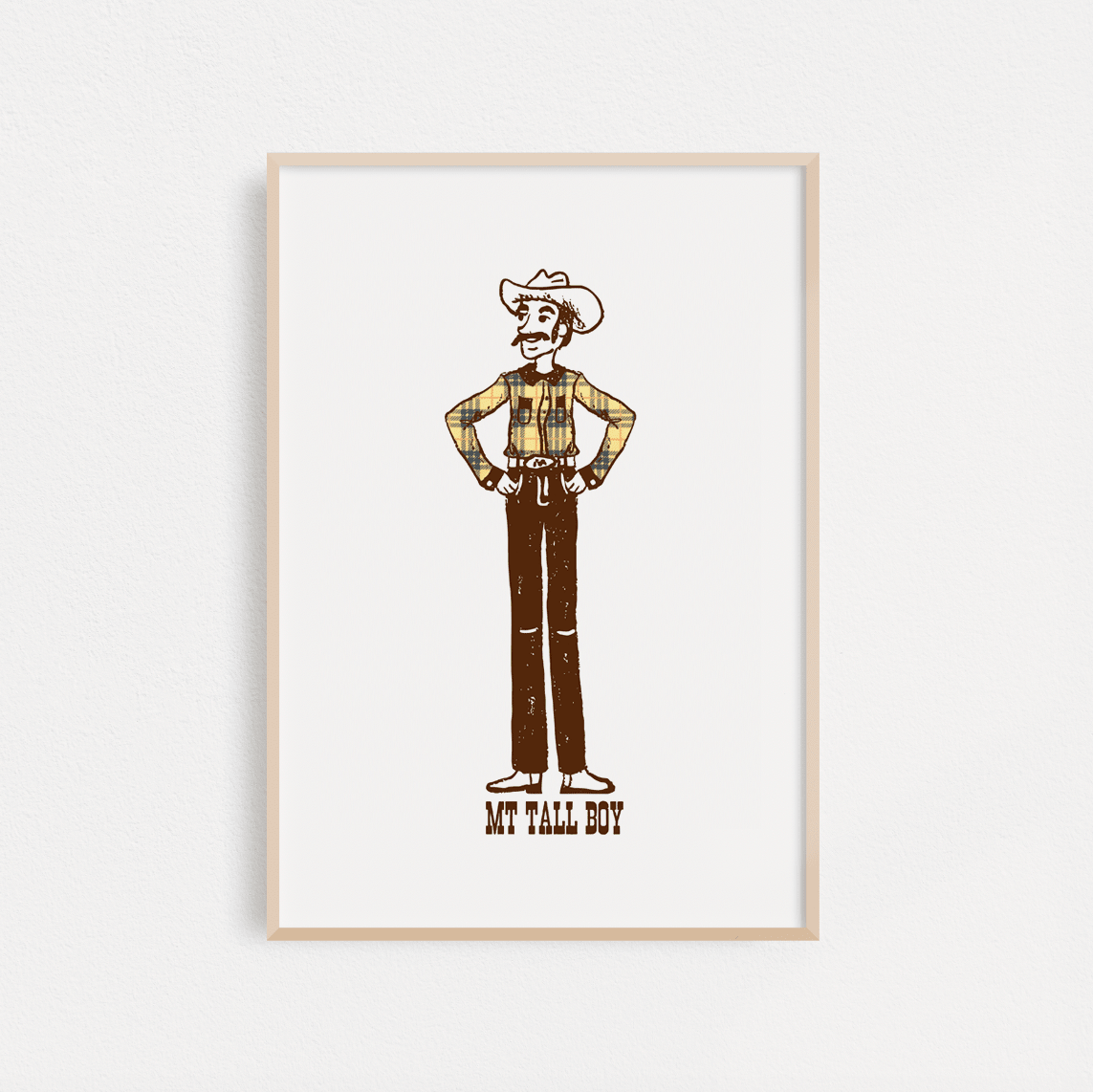 "Montana Tall Boy" Poster - Intrigue Ink Visit Bozeman, Unique Shopping Boutique in Montana, Work from Home Clothes for Women